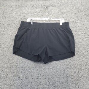 Athleta Shorts Womens XL Black Hustle 3" Training Lightweight Running Perforated